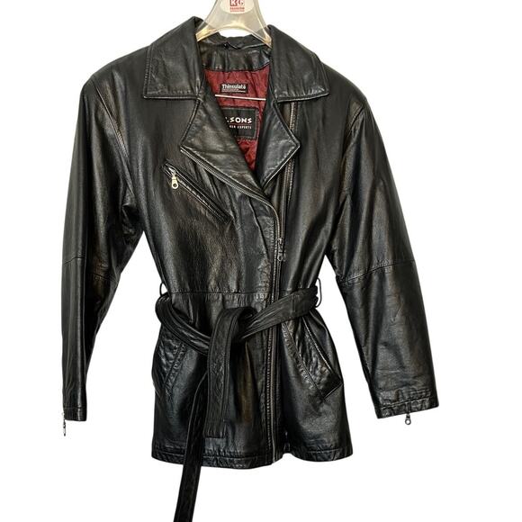 Wilsons Leather Jackets & Blazers - Wilsons Thinsulate Womens Black Leather Jacket | Med